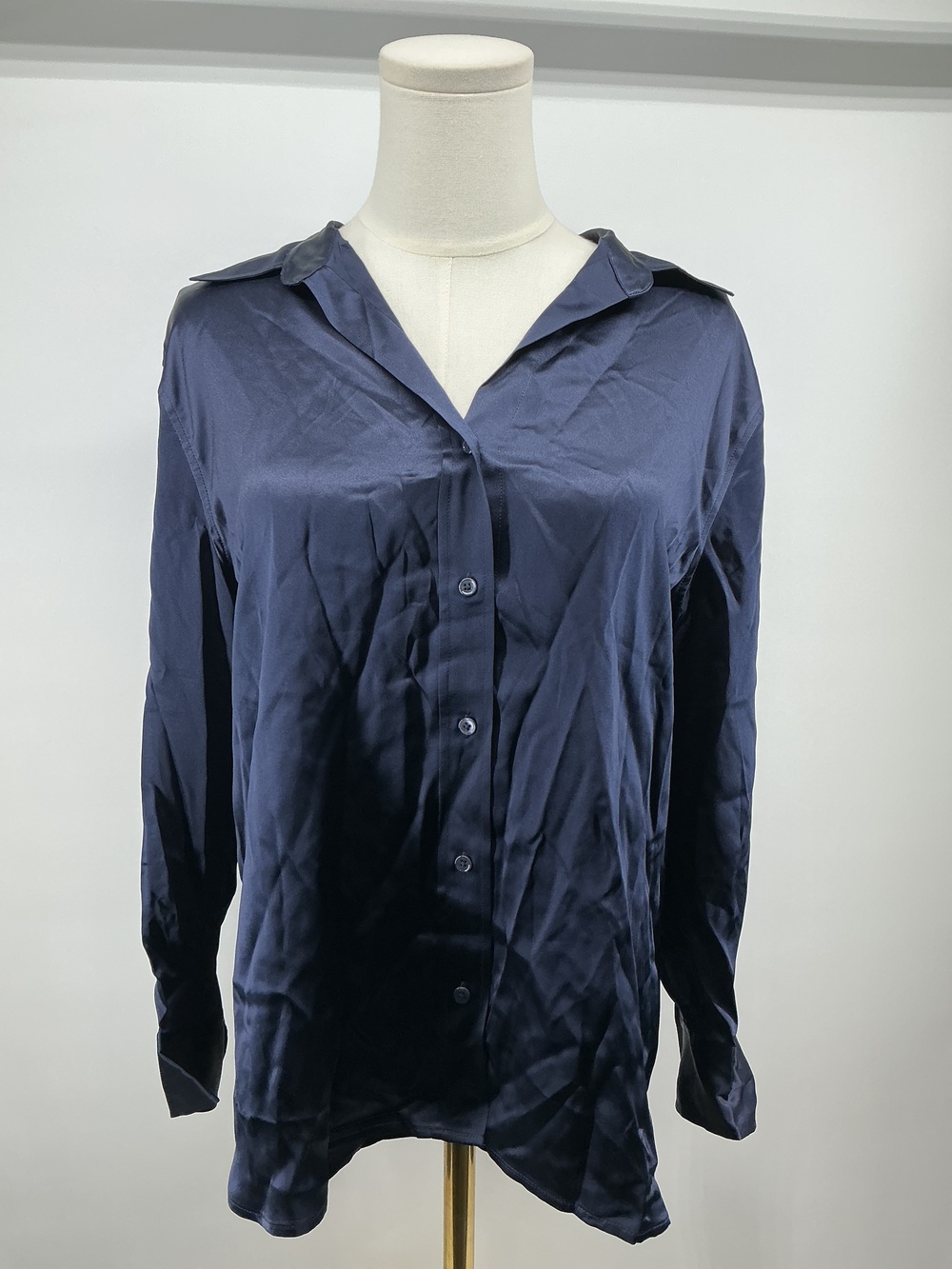 100% Washable Silk Three-Quarter Sleeve Shirt